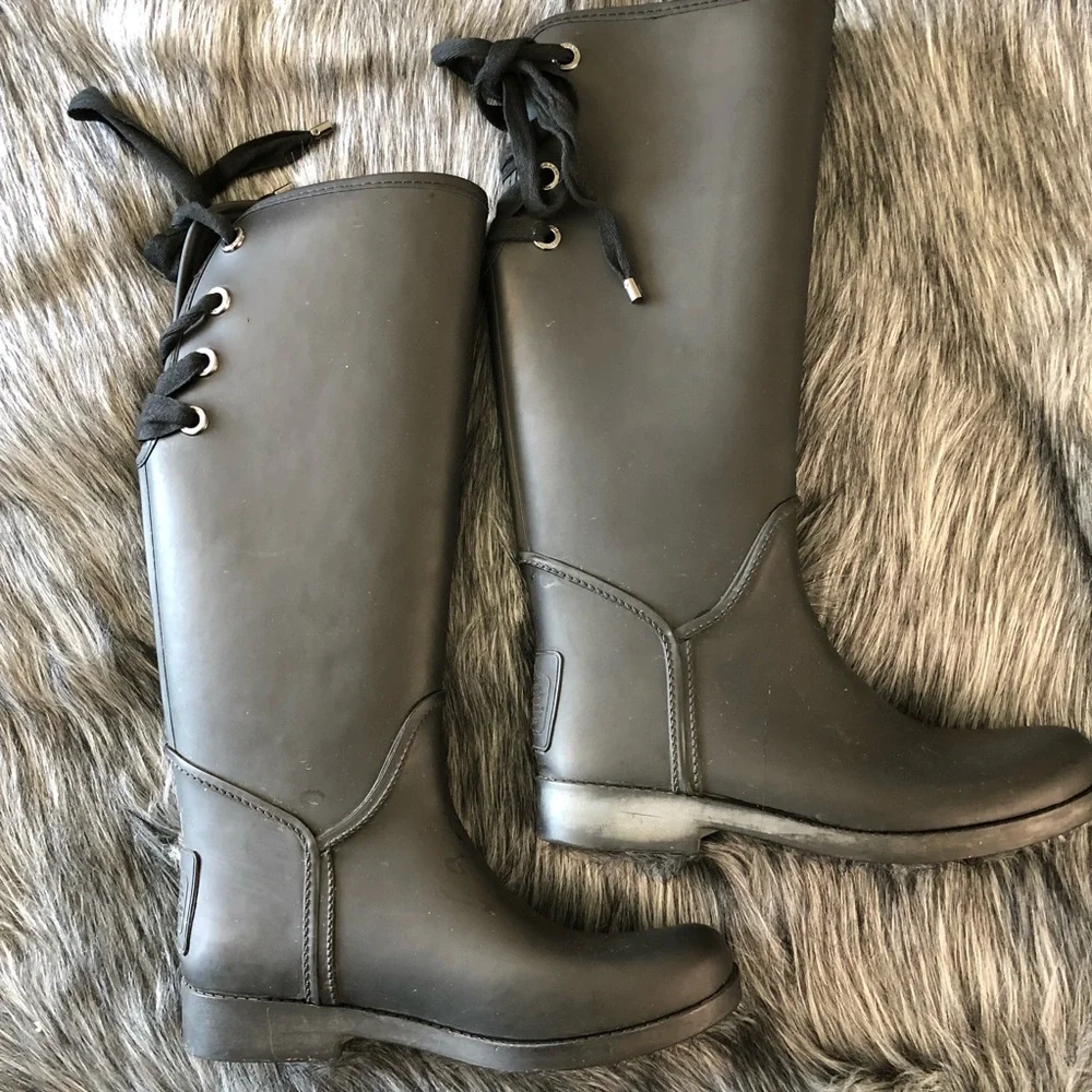 Coach Fleece lined Rainboots